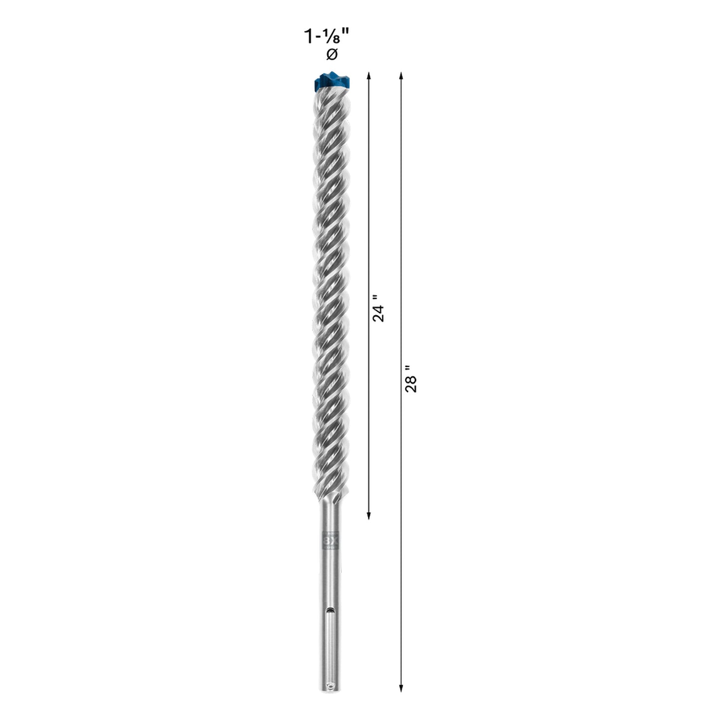 Broca para concreto Bosch EXPERT SDS Max-8x Ø1-1/8x24x28