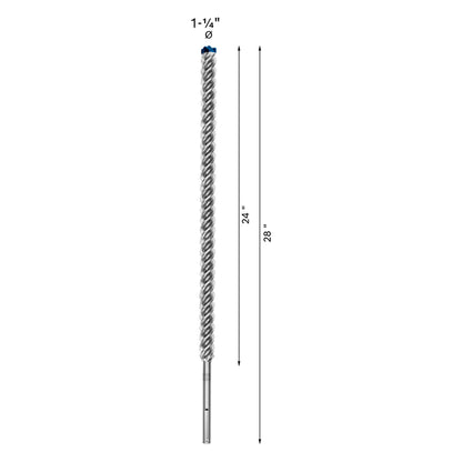 Broca para concreto Bosch EXPERT SDS Max-8x Ø1-1/4x24x28