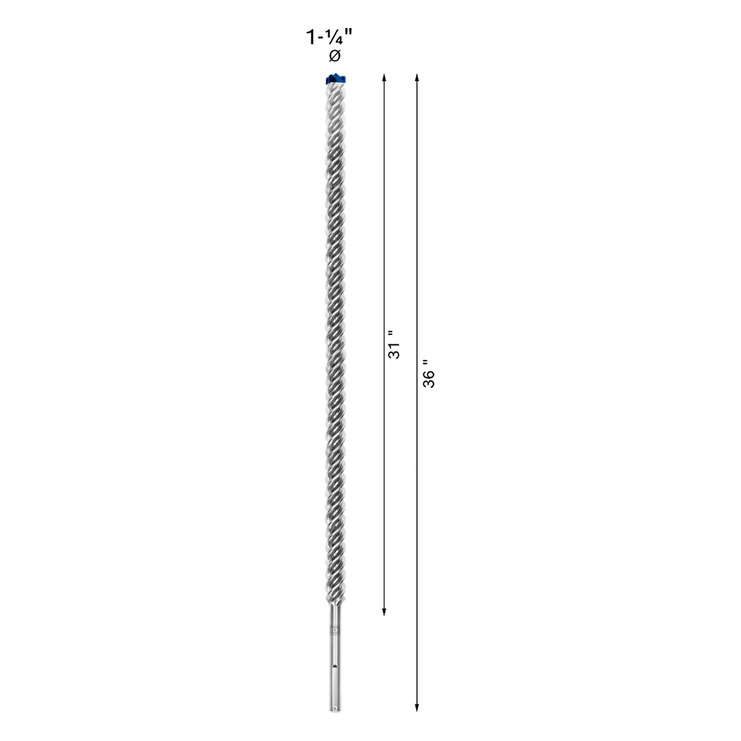 Broca para concreto Bosch EXPERT SDS Max-8x Ø1-1/4x31x36
