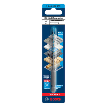 Broca Bosch EXPERT HEX-9 Multiconstruction Ø1/8X2X3