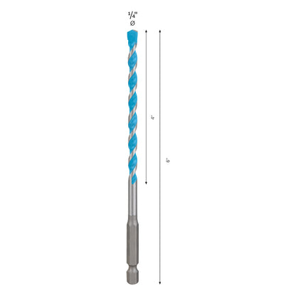 Broca Bosch EXPERT HEX-9 Multiconstruction Ø1/4X4X6