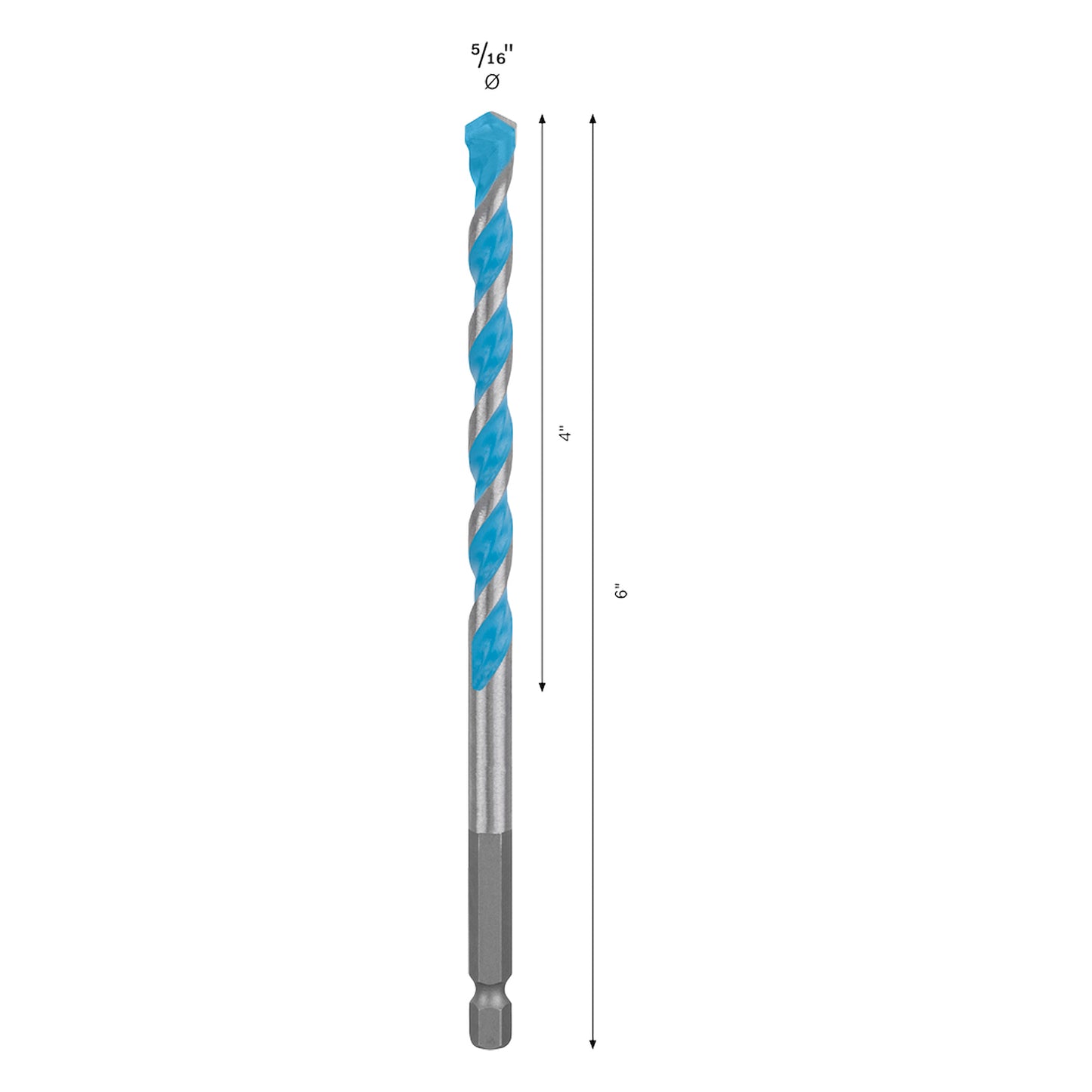 Broca Bosch EXPERT HEX-9 Multiconstruction Ø5/16X4X6