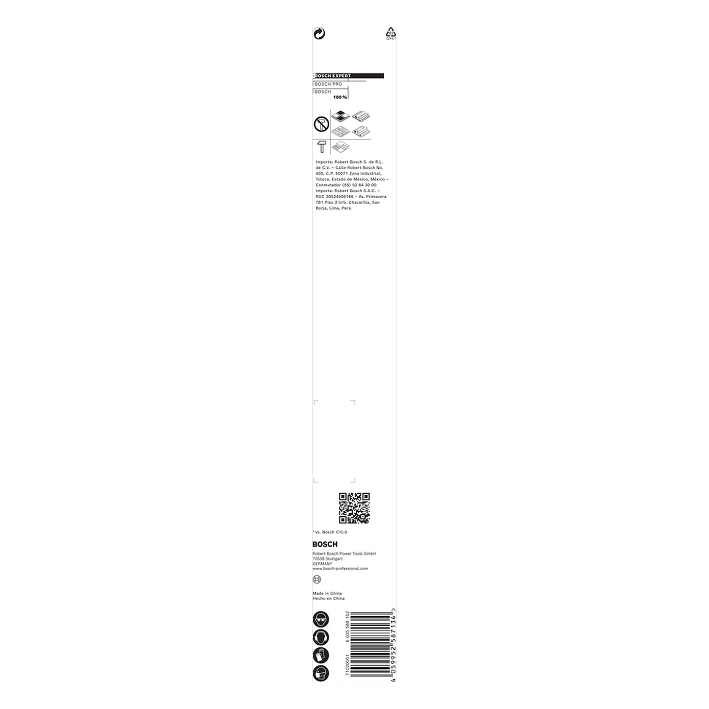 Broca Bosch EXPERT HEX-9 Multiconstruction Ø3/8X8X10