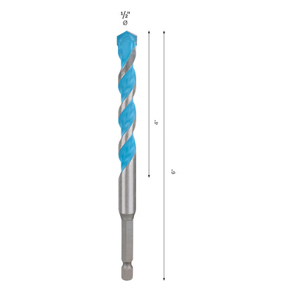 Broca Bosch EXPERT HEX-9 Multiconstruction Ø1/2X4X6