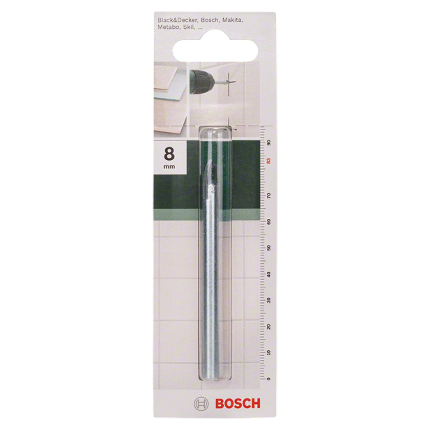 Broca para cerámica encastre cilíndrico CYL-9 Ceramic Ø 8 x 83 mm