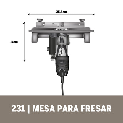 Dremel Acople De Mototool - Mesa Fresadora/Router (Modelo 231)