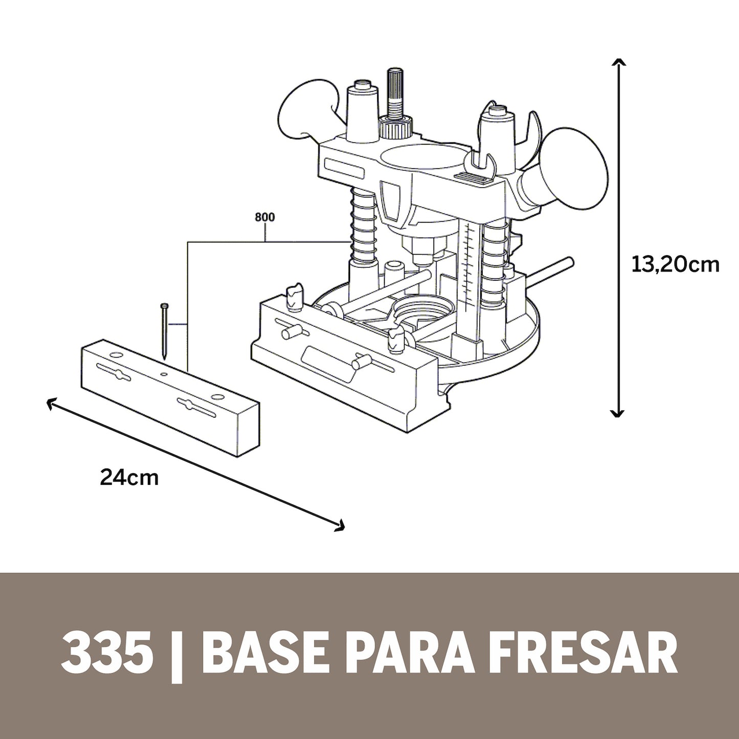 Dremel Acople De Mototool - Base Fresadora/Router (Modelo 335)