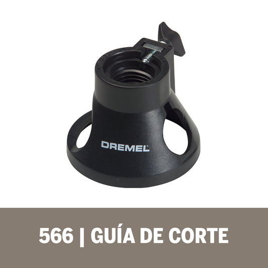 Dremel Acople De Mototool - Guía De Corte con 1 Broca De Corte para azulejo (Modelo 566)