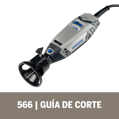 Dremel Acople De Mototool - Guía De Corte con 1 Broca De Corte para azulejo (Modelo 566)