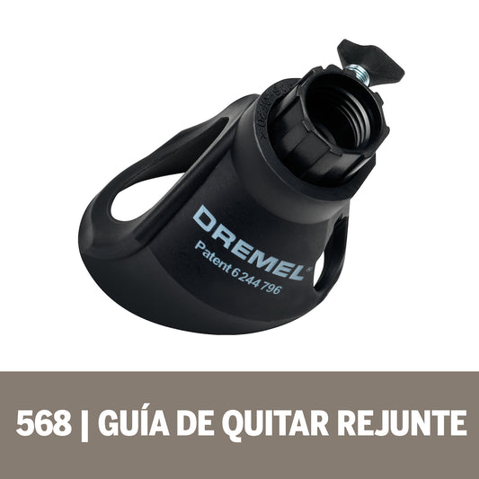 Dremel Acople De Mototool - Guía Para Quitar Rejunte Con 1 Broca (Modelo 568)