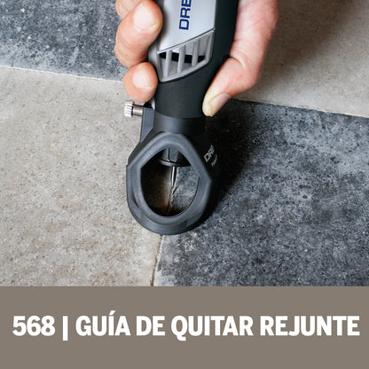 Dremel Acople De Mototool - Guía Para Quitar Rejunte Con 1 Broca (Modelo 568)