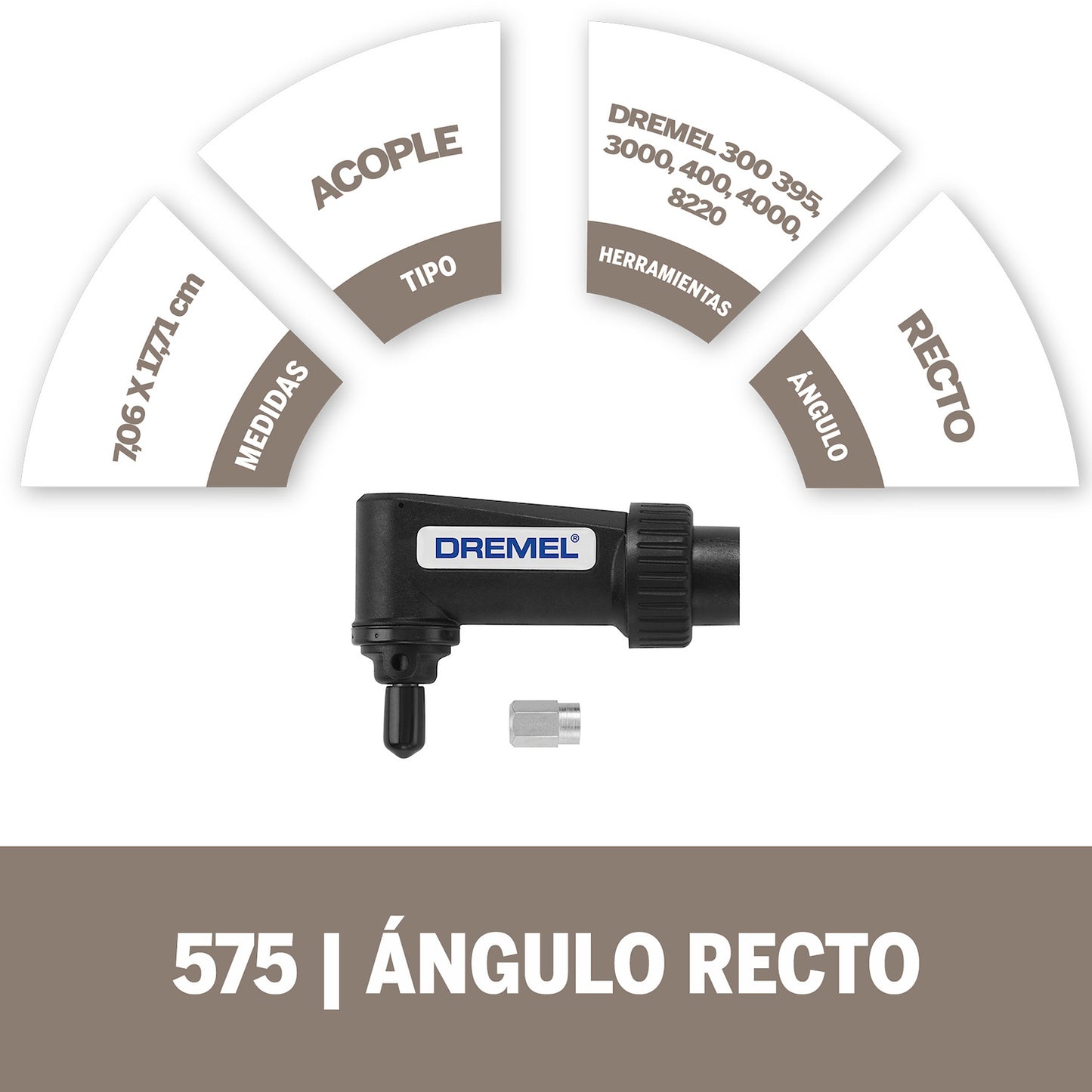 Dremel Acople De Mototool - Ángulo Recto (Modelo 575)