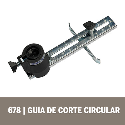 Dremel Acople De Mototool - Guía De Corte Circular y Recto con 1 Broca Multiuso (Modelo 678)