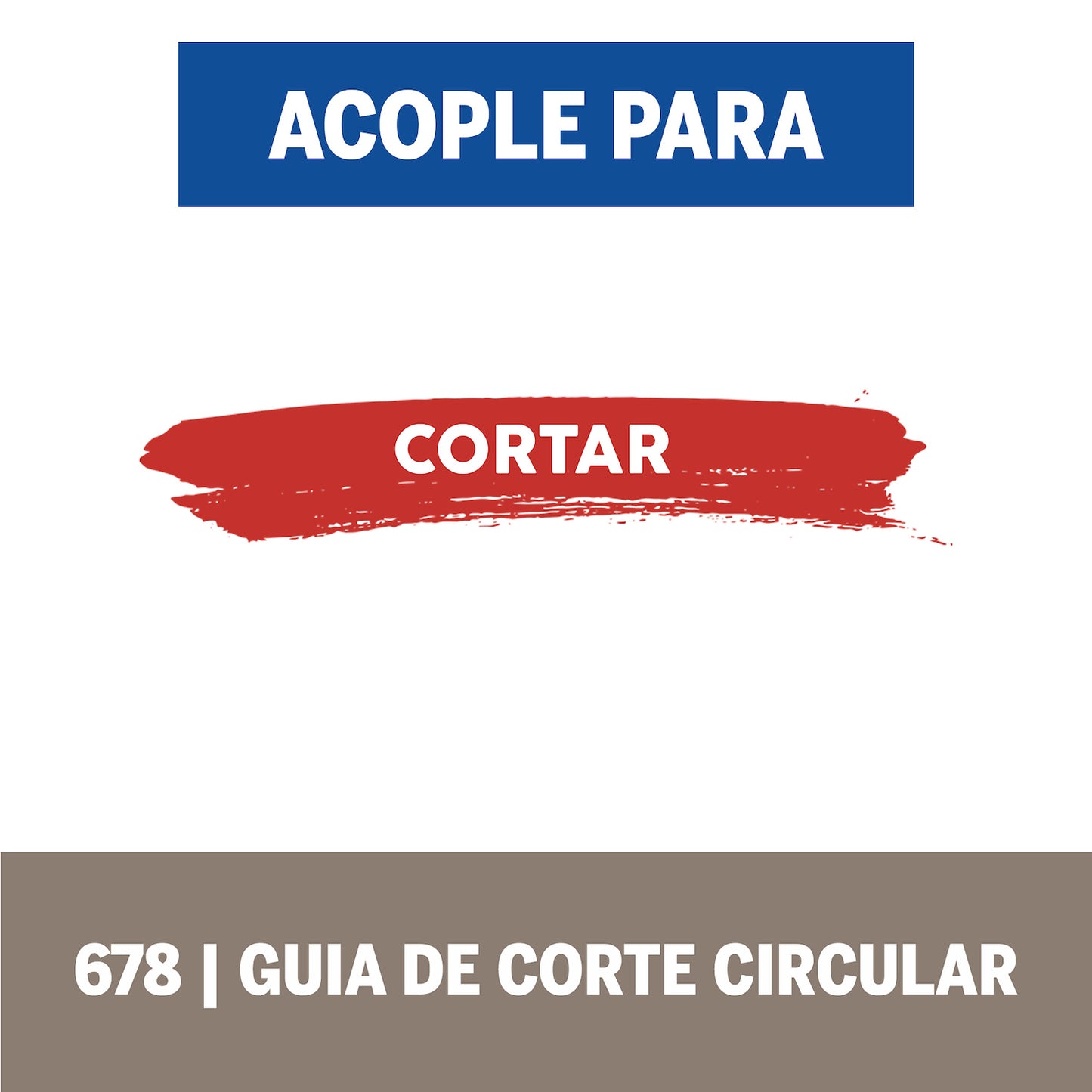 Dremel Acople De Mototool - Guía De Corte Circular y Recto con 1 Broca Multiuso (Modelo 678)