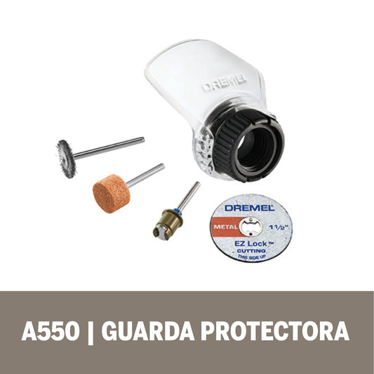 Dremel Acople De Mototool - Protector/Escudo De Desechos y Chispas - 5 Piezas (Modelo A550)