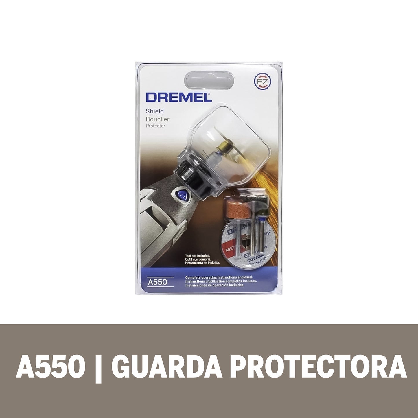 Dremel Acople De Mototool - Protector/Escudo De Desechos y Chispas - 5 Piezas (Modelo A550)