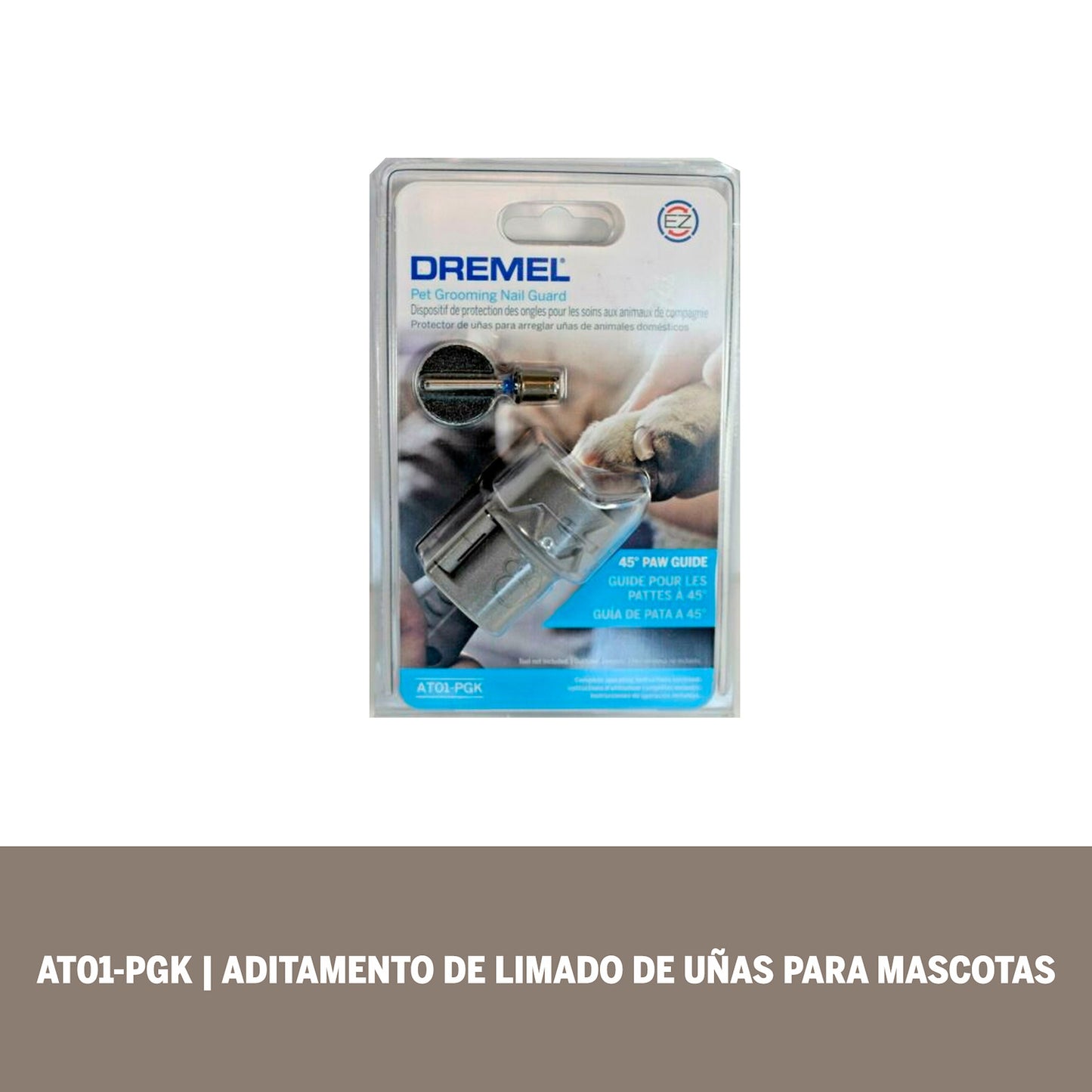 Dremel Acople De Mototool - Guía Protectora Para Limado De Uñas Para Mascotas - 6 Piezas (Modelo AT01-PGK)