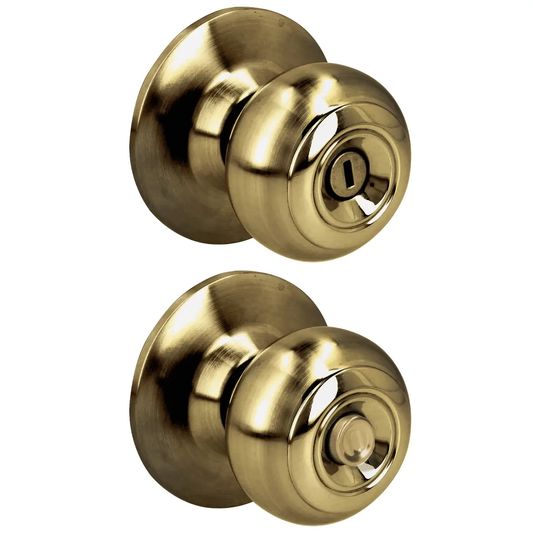 30POP Pomo cilíndrico ovalado para baño, latón antiguo, Prolok