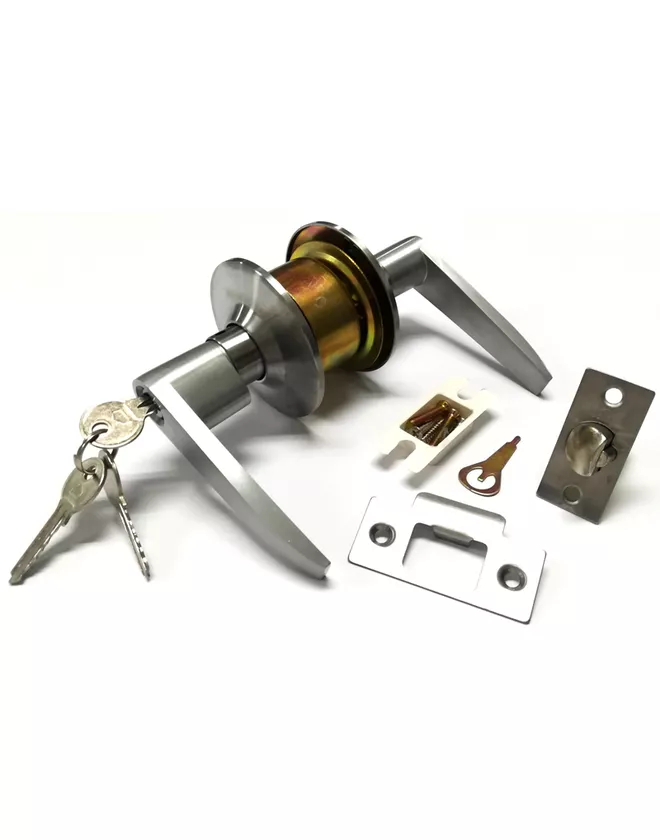 34633 Cerradura cilíndrica de manija acero inox para entrada principal Cádiz Vera