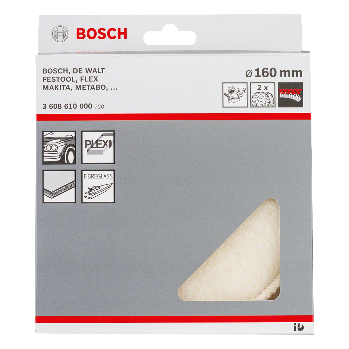 Bonete para Pulido autoadherente; 160mm
