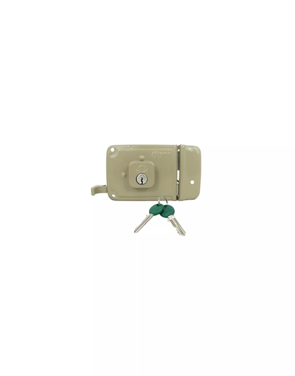 3630 Cerradura de sobreponer VF6 Plus lado derecho color beig Vera