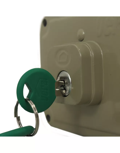 3630 Cerradura de sobreponer VF6 Plus lado derecho color beig Vera