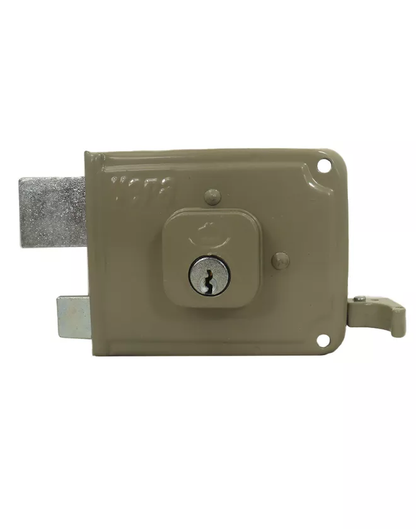 3746 Cerradura de sobreponer VF6 Plus lado izquierdo color beig Vera