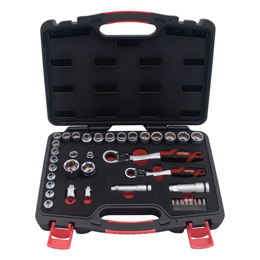 4752GT Juego de copas y accesorios cuadrante 3/8" y 1/2" mixto 39 piezas