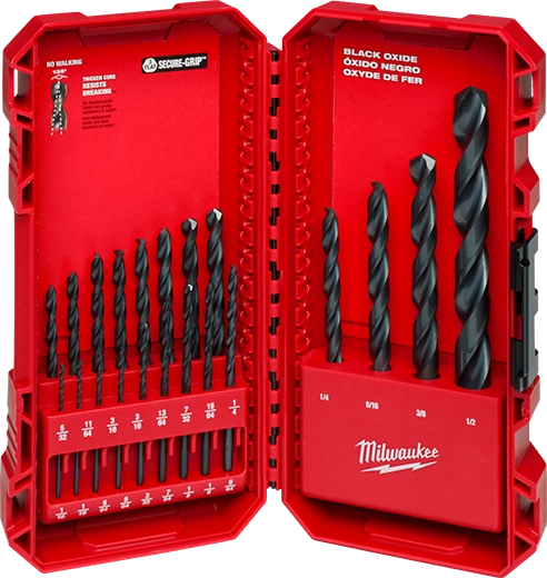 48892801 Juego de brocas HSS óxido negro Thunderbolt de 21 piezas