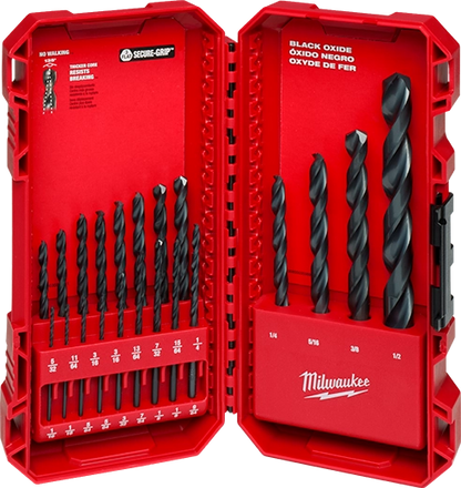 48892801 Juego de brocas HSS óxido negro Thunderbolt de 21 piezas