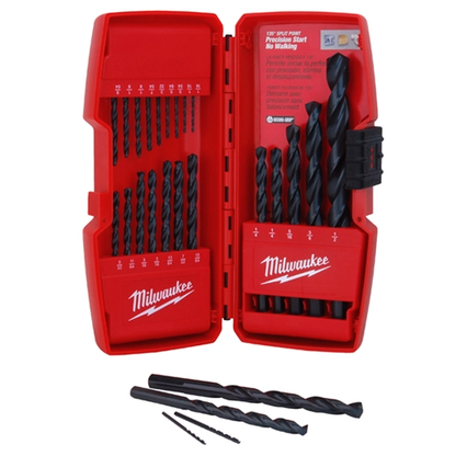 48892801 Juego de brocas HSS óxido negro Thunderbolt de 21 piezas
