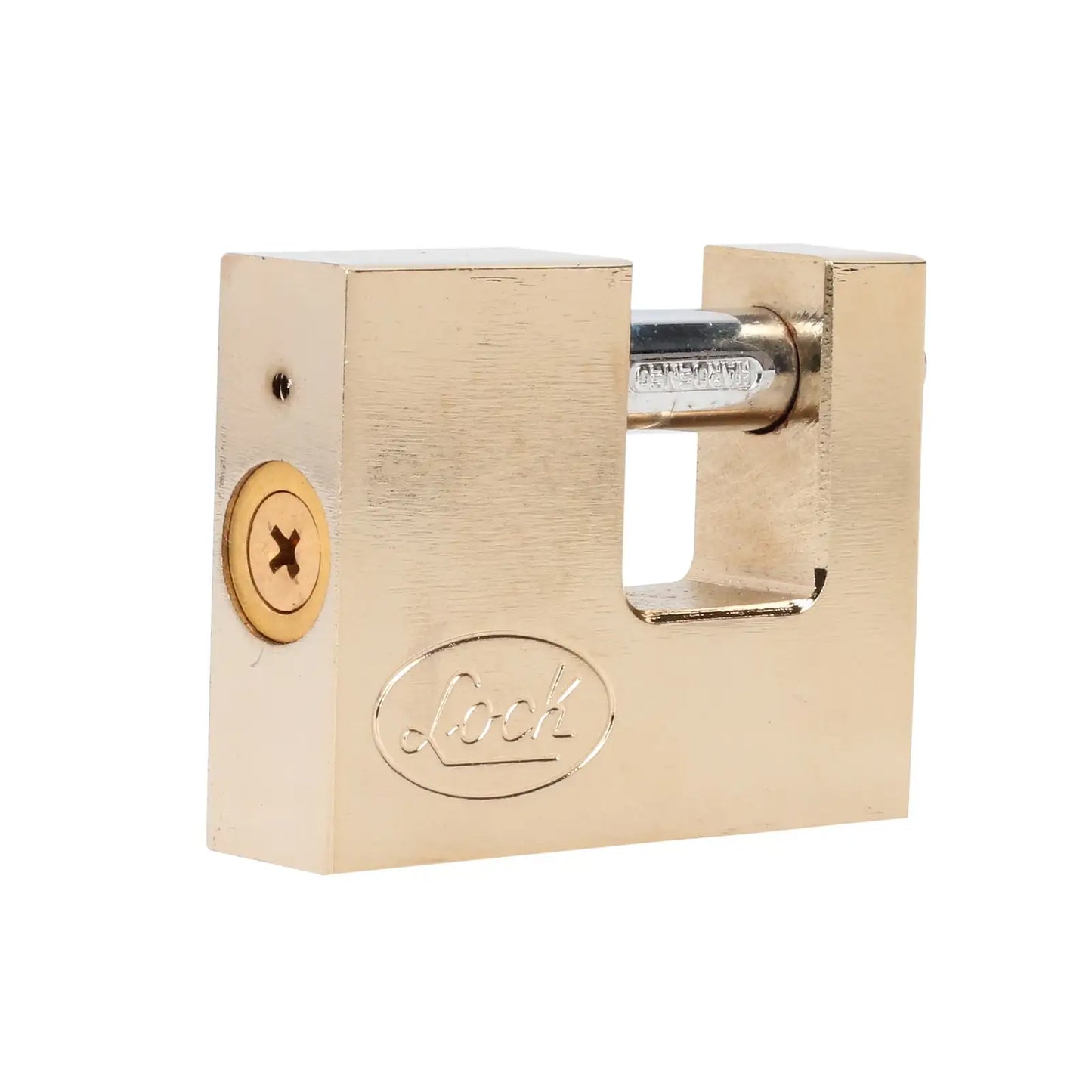 L22C70TLBB Candado de acero anti-cizalla  70 mm con llave tetra, latón brillante, Lock