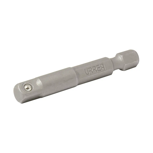50006 Adaptador con balín zanco de 1/4" para copas cuadrante de 1/4", uso industrial, Urrea