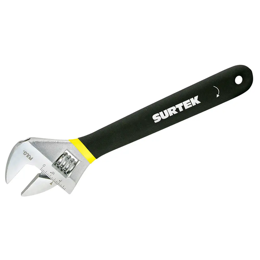 506P Llave ajustable cromada 6" mango con Rubber Grip