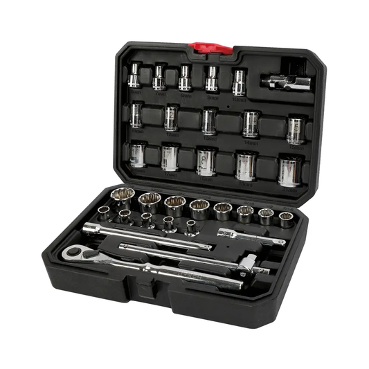 5200CB Juego de copas y accesorios cuadrante 3/8" mixto 33 piezas