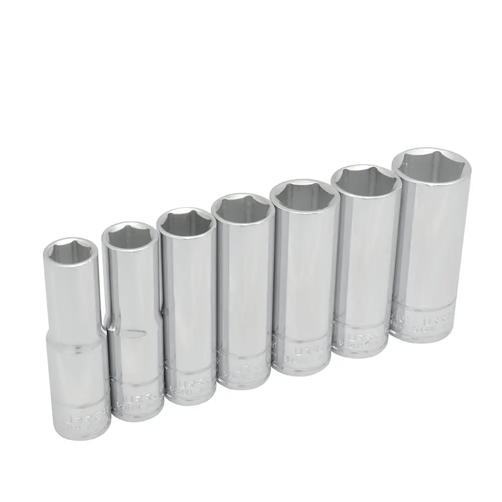 5300H Juego de copas largas 6 pt cuadrante 1/2" pulgadas 7 piezas