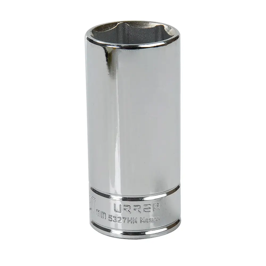 5327HM Copa larga 6 pt cuadrante 1/2" de 27 mm recubierta en Cr-Ni