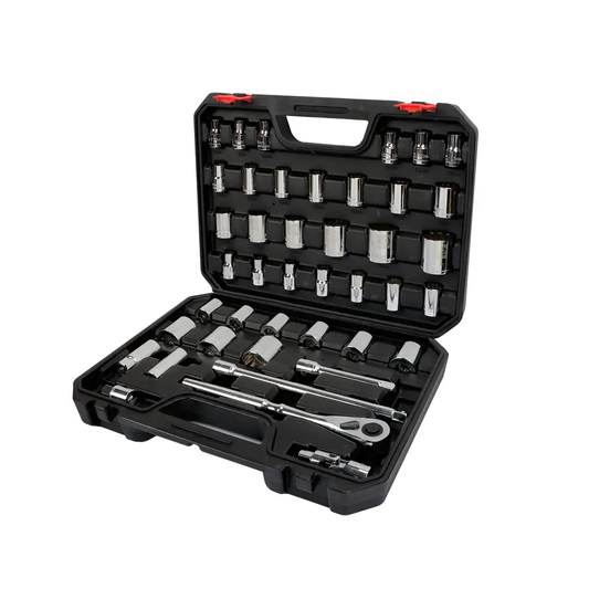 5400CB Juego de copas y accesorios 1/2" 42 piezas 8 a 32 mm - 5/16" a 1-1/4", uso pesado, Urrea