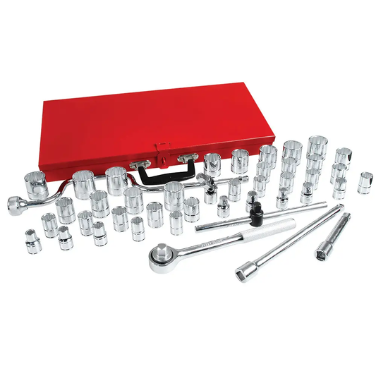 5400SM Juego de copas y accesorios cuadrante 1/2" combinado 44 piezas, uso pesado, Urrea