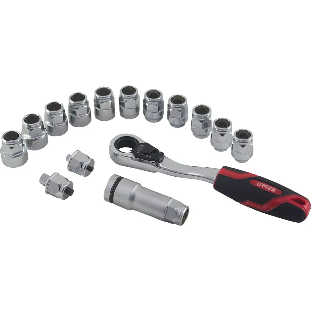 5401GT Juego de copas spline dobles cuadrante 1/2" Go Through 15 piezas, uso industrial, Urrea