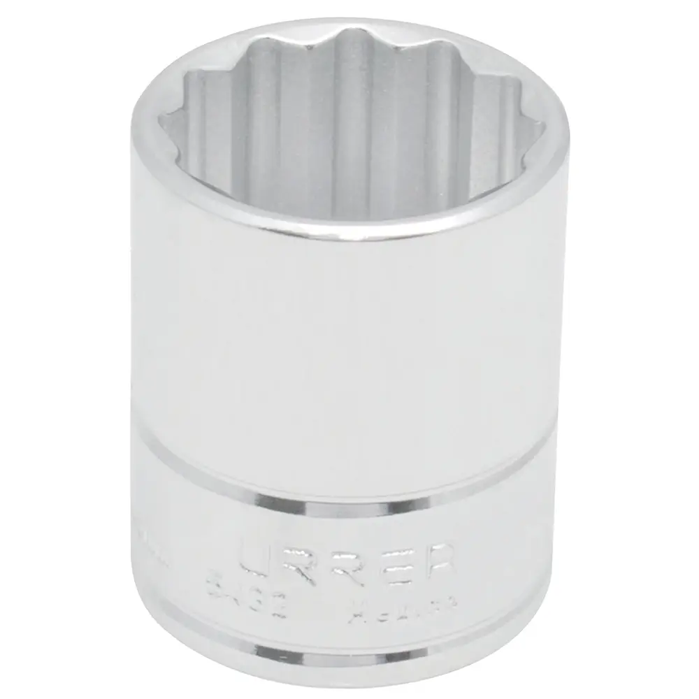 5436 Copa 12 pts cuadrante 1/2" de 1-1/8" recubierta en Ni-Cr, uso pesado, Urrea