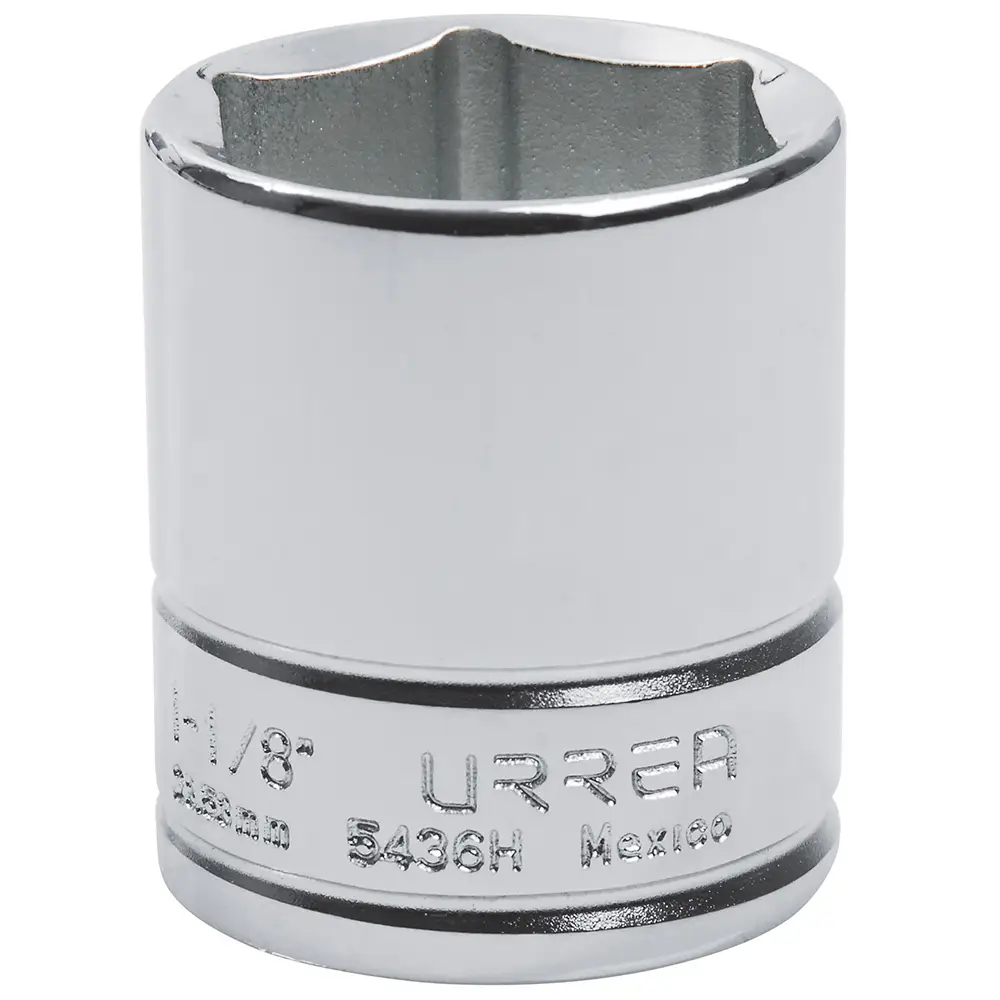5436H Copa 6 pt cuadrante 1/2" de 1-1/8" recubierta en Cr-Ni