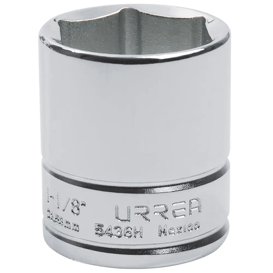 5436H Copa 6 pt cuadrante 1/2" de 1-1/8" recubierta en Cr-Ni