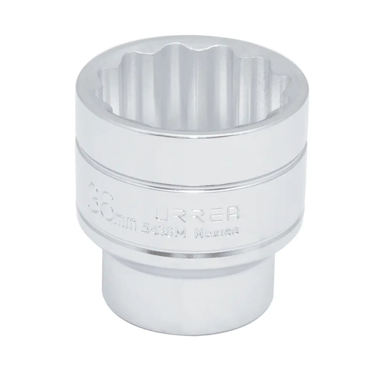 5436M Copa 12 pt cuadrante 1/2" de 36 mm recubierta en Cr-Ni