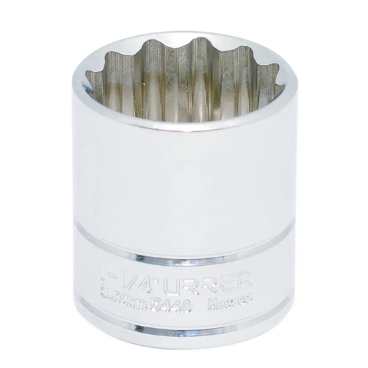 5440 Copa 12 pts cuadrante 1/2" de 1-1/4" recubierta en Ni-Cr, uso pesado Urrea