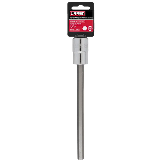 5441-5/16L Copa punta hexagonal larga cuadrante 1/2" de 5/16", uso pesado, Urrea