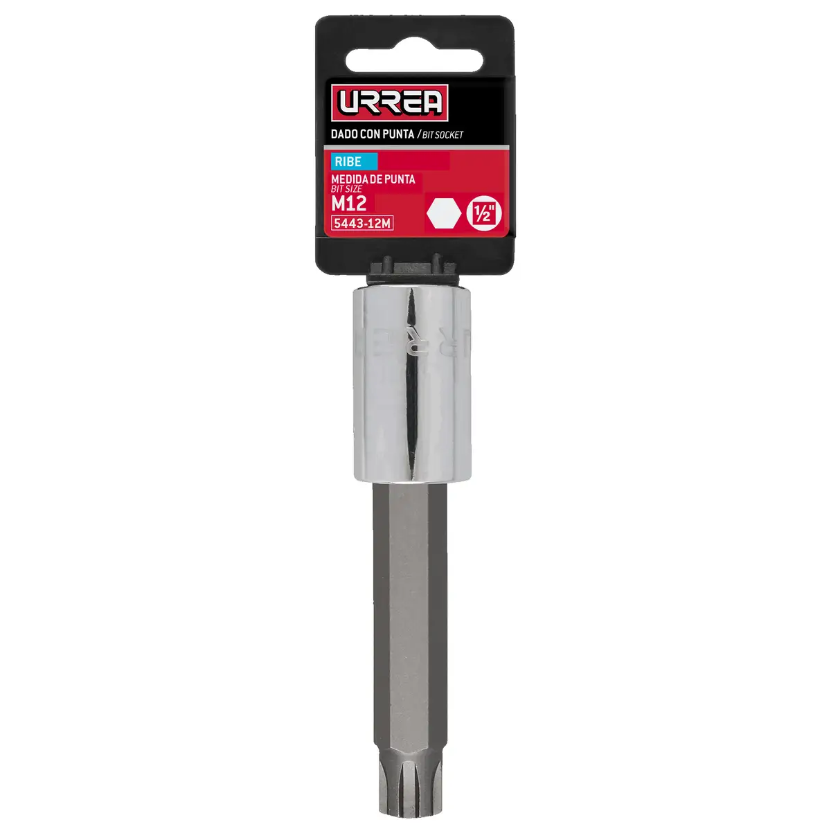 5443-12M Copa punta ribe cuadrante 1/2" de 12 mm recubierta en Cr-Ni