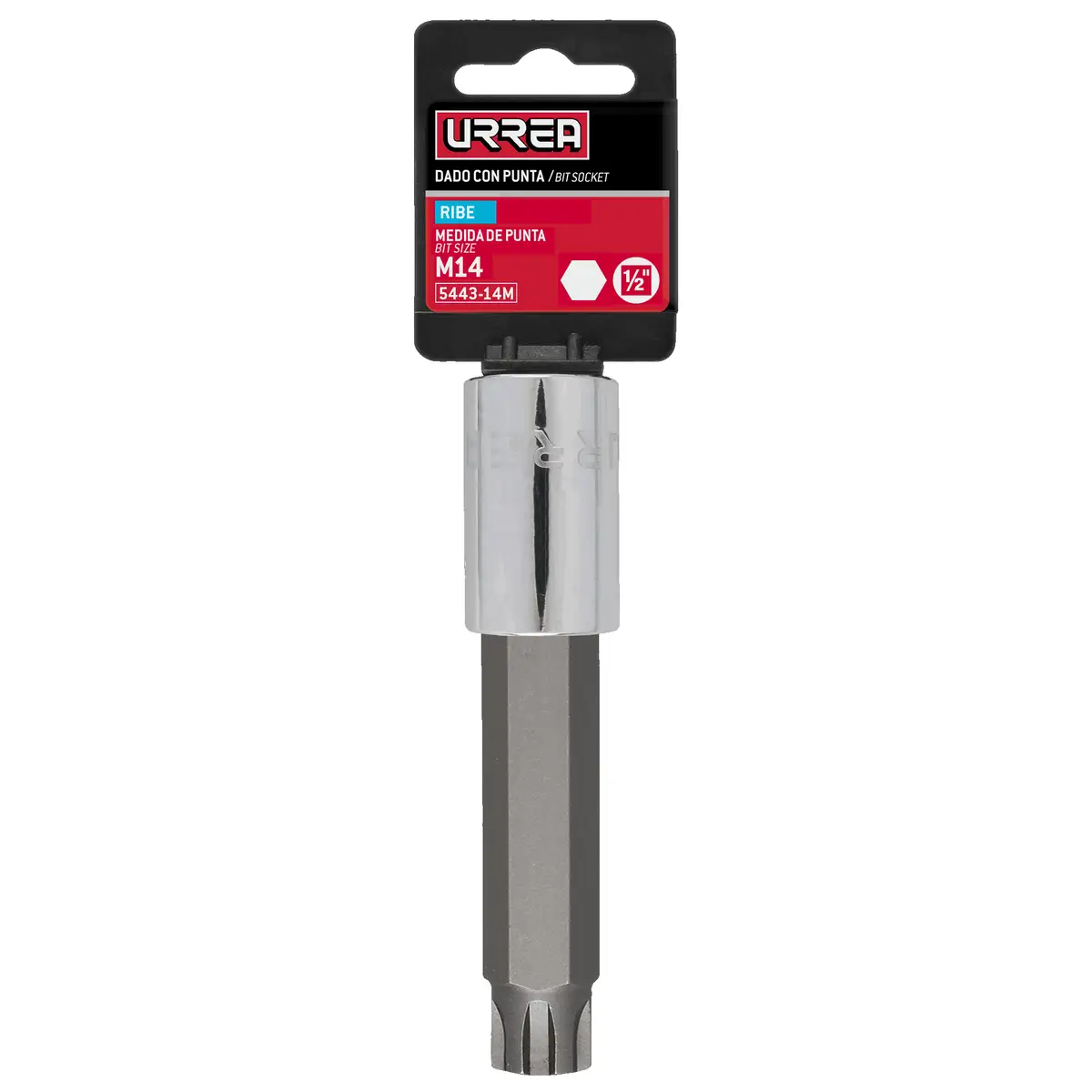 5443-14M Copa punta ribe cuadrante 1/2" de 14 mm recubierta en Cr-Ni