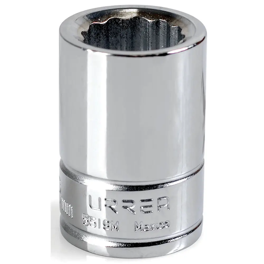 5519M Copa 12 pt cuadrante 3/4" de 19 mm recubierta en Cr-Ni
