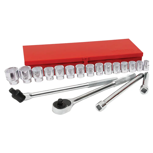 55200H Juego de dados 3/4" 20 piezas 19 a 50 mm, uso pesado, Urrea